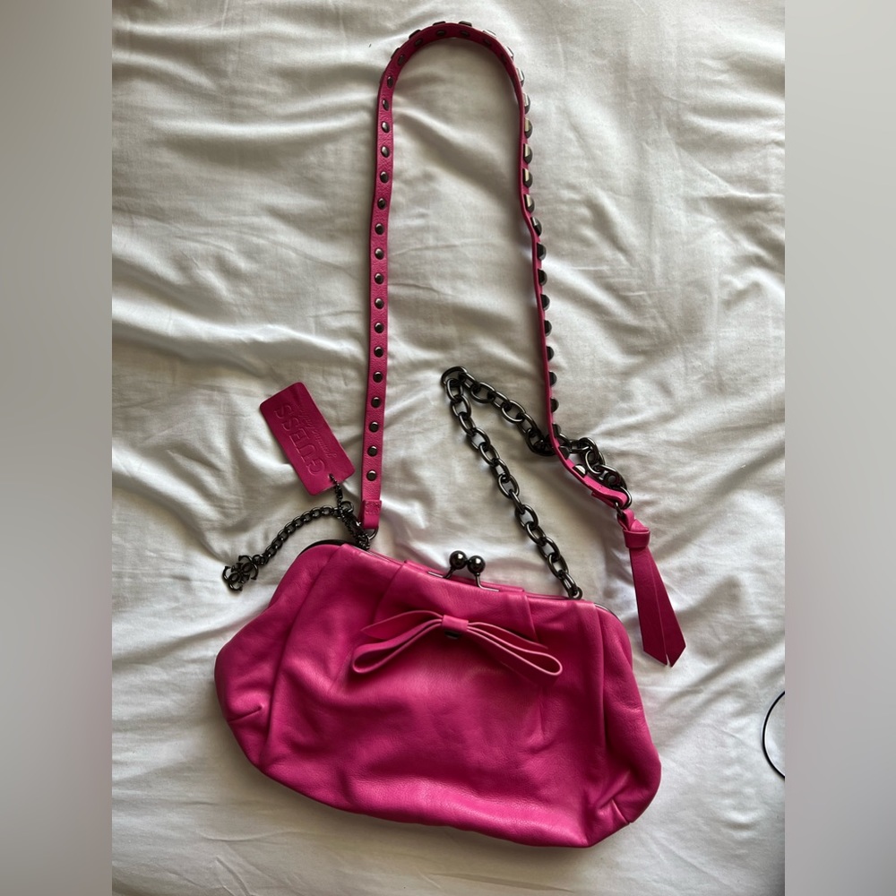 Guess clutch / crossbody pink